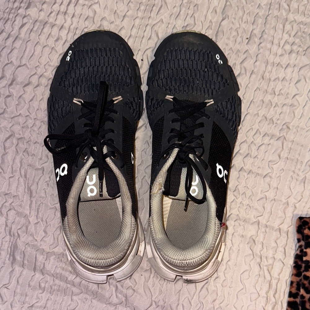 On Running Black and White Women's Sneakers